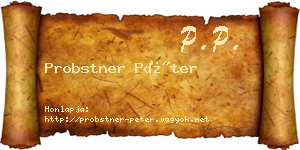 Probstner Péter névjegykártya